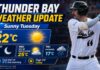 Thunder Bay weather for June 2, 2026: Mainly sunny and cool at 4.4°C this morning, warming to 22°C Thunder Bay weather for June 2, 2026: Mainly sunny and cool at 4.4°C this morning, warming to 22°C with high UV