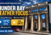 Thunder Bay weather for June 26, 2026: partly cloudy and 11°C early, warming to 24°C Thunder Bay Weather