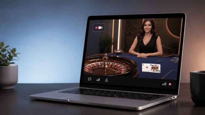 Live table games on laptop Live table games on laptop