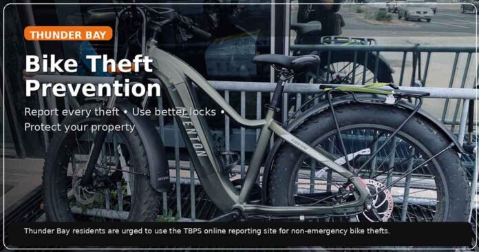 Thunder Bay bike theft tips: report every theft, use better locks and protect your bicycle Thunder Bay bike theft tips: report every theft, use better locks and protect your bicycle