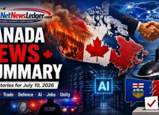 Top Canadian news for July 10, 2026: Wildfires, Saudi trade, submarines, AI, jobs and unity July 10 2026 Canada News Summary