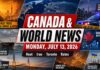 Canada and world news for July 13: Iran conflict, Toronto shooting, heat, rates and wildfires Canada and World News July 13 2026