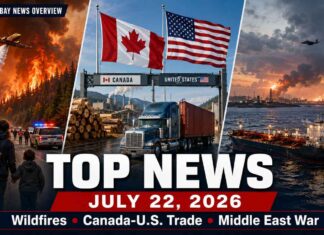 July 22 top news: wildfires, Canada-U.S. tariffs, Iran war and Thunder Bay updates top news to follow for July 22 2026