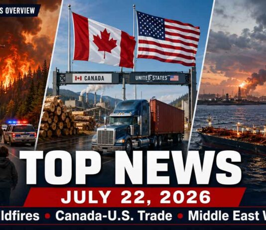 July 22 top news: wildfires, Canada-U.S. tariffs, Iran war and Thunder Bay updates top news to follow for July 22 2026