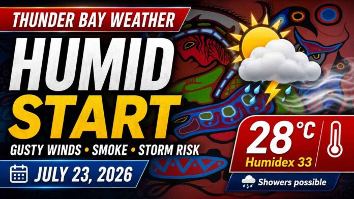 July 23 2026 Weather for Thunder Bay