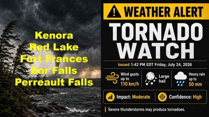 July-24-2026-Tornado-Watch-NWOntario Tornado Watch