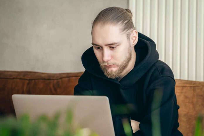 Man at computer