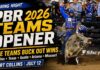 Carolina Cowboys, Texas Rattlers, Austin Gamblers, Arizona Ridge Riders and Missouri Thunder Buck Out Wins to Open 2026 PBR Teams Season @PBR Teams - Image Bull Stock Media