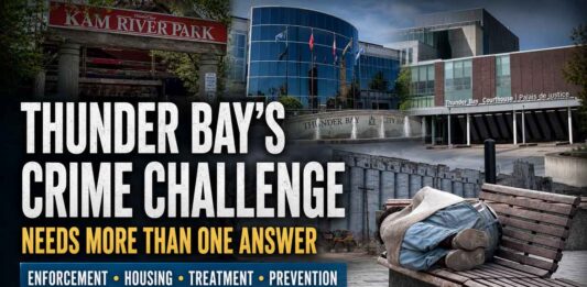 Thunder Bay Crime Data shows the City needs Enforcement, Housing, Treatment and Prevention