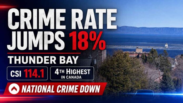 Thunder-Bay-Crime-Rate-up-18-oer-cent Thunder Bay Crime Rate Spike Up 18 percent