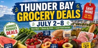 Thunder Bay grocery deals July 2-8: meat, produce, pantry and local market savings Thunder Bay Flyer Frenzy July 2 2026