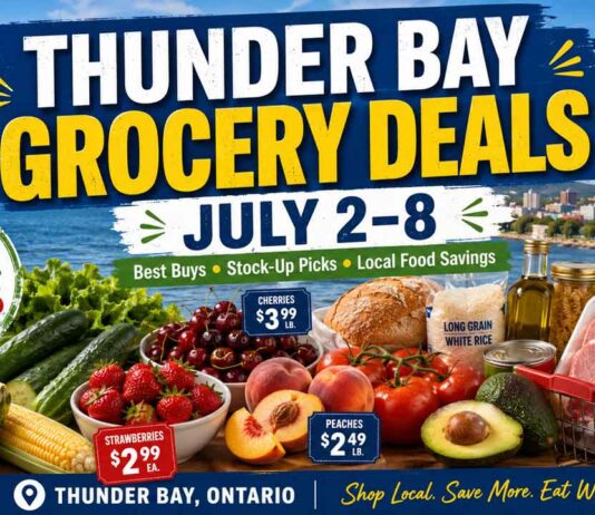 Thunder Bay grocery deals July 2-8: meat, produce, pantry and local market savings Thunder Bay Flyer Frenzy July 2 2026