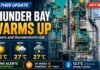 July 28, 2026: Thunder Bay Warms Up with Showers and Thunderstorm Risk Thunder Bay Weather - Image by Kevin Palmer, Palmer Creative Group