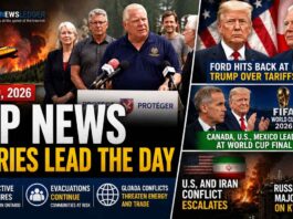 July 19 News Briefing: Ford’s Thunder Bay Wildfire Visit, Trump Tariff Dispute and Global Conflicts Lead the Day Top News July 19 2026