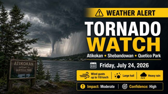 Tornado Watch Armstrong - July 24 2026