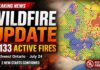 Northwest Ontario reports 133 active wildfires as crews battle major fires and protect communities July 24 Wildfire Update