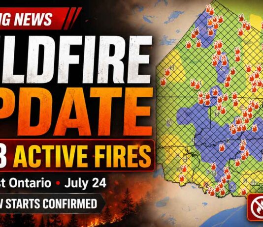 Northwest Ontario reports 133 active wildfires as crews battle major fires and protect communities July 24 Wildfire Update