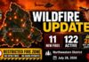 Northwestern District Wildland Fire Update: 11 New Fires Confirmed, 122 Active Across the Region Wildland Fire Update Northwest District July 29 2026