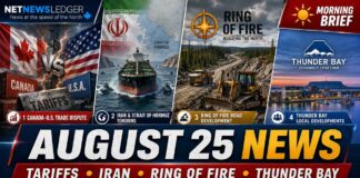 Aug. 25 top news: U.S. tariffs, Iran tensions, Ring of Fire roads and key Thunder Bay developments Aug. 25 top news: U.S. tariffs, Iran tensions, Ring of Fire roads and key Thunder Bay developments