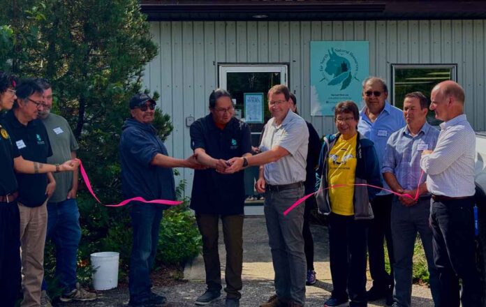 Chief Russell Wesley cutting ribbon (left) with Jack Harrison Mayor of the City of Dryden (right) Chief Russell Wesley cutting ribbon (left) with Jack Harrison Mayor of the City of Dryden (right)