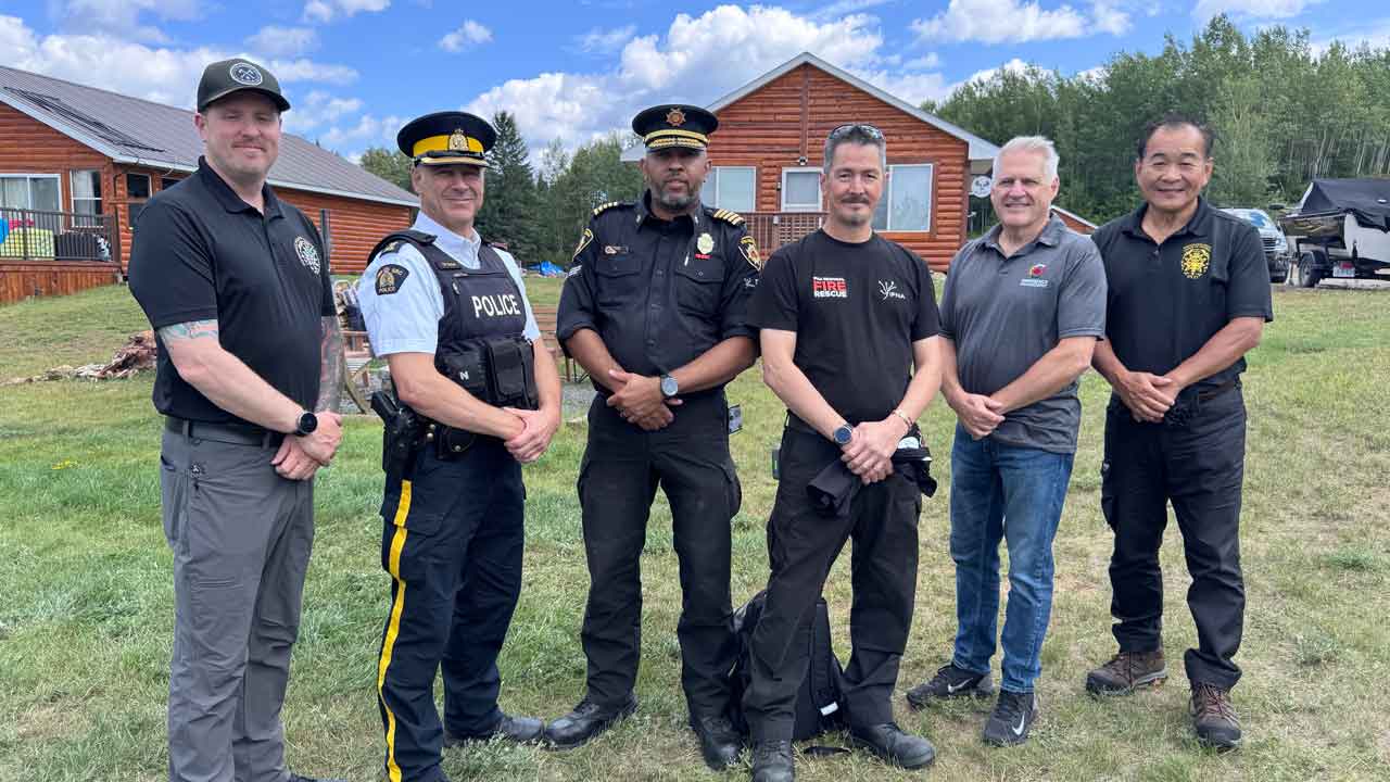 The leadership team that put together the training for the Indigenous Firefighters