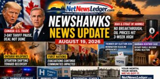 Wednesday, Aug. 19, 2026: The NewsHawk Morning Brief — Tariff Reprieve, Hormuz Crisis and Northwest Wildfire Returns News Update for August 19 2026