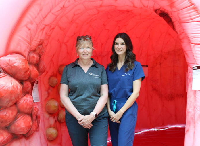 Tarja Heiskanen, Manager of Prevention and Screening at TBRHSC & Dr. Jordan Green, Regional Colorectal Screening and GI Endoscopy Lead for Ontario Health – Cancer Care Ontario at TBRHSC