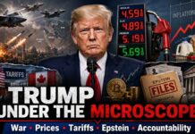 Trump’s Second Presidency Under the Microscope: War, Prices, Tariffs, Epstein and Accountability President Trump under the microscope