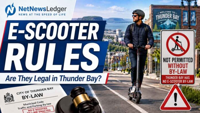 Are e-scooters legal in Thunder Bay? Here is what Ontario law and city rules currently allow