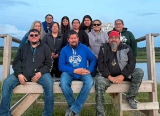 UNDER THE NORTHERN SKY Kattawapiskak Keekehwin Gathering 2026 photo provided by Joseph Kataquapit The Kattawapiskak Keekehwin Gathering committee are a dedicated group of volunteer community members who worked throughout the year to organize the 2026 event which was held from August 2 to 8, 2026. In back L-R are: Linda Kataquapit, Anna Keboke, Flora Iahtail, Lydia Linklater, Fiona Spence, Markiesha Sutherland, RoseAnne Sutherland and Jenny Hookimaw. In front L-R are: Xavier Rose, Joseph (Joojep) Kataquapit and Christopher Kataquapit.