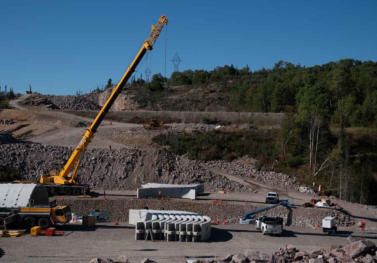Bot Construction Highway 17 re-alignment at Rainbow Falls