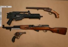 Thunder Bay Drug Investigation Leads to 54 Charges and Seizure of Fentanyl, Cocaine and Firearms TBPS Image Firearms Seized TB26035122