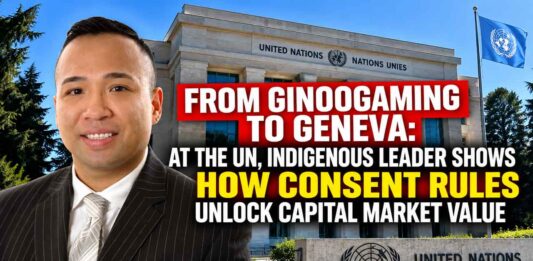 Jason Rasevych of Ginoogaming First Nation is taking a Northern Ontario debate over mining, Indigenous consent and investment risk to the international stage.