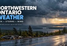 Northwestern Ontario Weather: Rain, Thunderstorm Risk and Gusty Winds Before Midweek Clearing Northwestern Ontario Weather