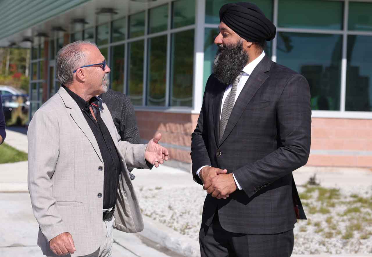 NOMA President Rick Dumas with Minister Prabmeet Sarkaria