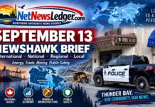 Sept. 13 NewsHawk watch: energy, tariffs, mining, First Nations infrastructure and Thunder Bay safety September 13 2026 Newshawk Brief