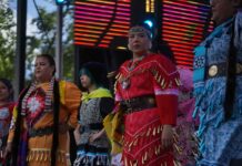 Wake the Giant Apologises After Flo Rida Performance, Reaffirms Indigenous Youth Mission Jingle Dress Dancers on Stage at Wake the Giant 2026