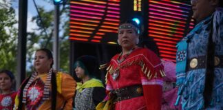 Wake the Giant Apologises After Flo Rida Performance, Reaffirms Indigenous Youth Mission Jingle Dress Dancers on Stage at Wake the Giant 2026
