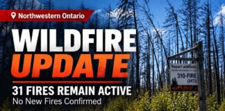 Northwestern Ontario Wildfire Update: No New Fires Confirmed, 31 Remain Active Wildfire update September 18 2026