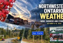 Northwestern Ontario Weather: Windy Tuesday, Showers and Storm Risk Wednesday Northwestern Ontario Weather October 6-8 2026