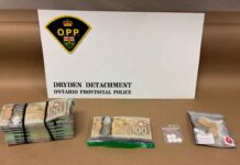 Wabigoon Traffic Stop Leads to Cash Seizure and Charges Against Two Winnipeg Residents Wabigoon, Dryden OPP, Northwestern Ontario, regional crime, Winnipeg, drug investigation, cash seizure, Ontario Provincial Police