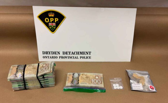 Wabigoon, Dryden OPP, Northwestern Ontario, regional crime, Winnipeg, drug investigation, cash seizure, Ontario Provincial Police