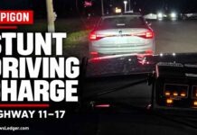 Brampton Driver Charged After Allegedly Travelling 131 km/h in Nipigon-Area 70 Zone OPP IMAGE - Driver charged with stunt driving