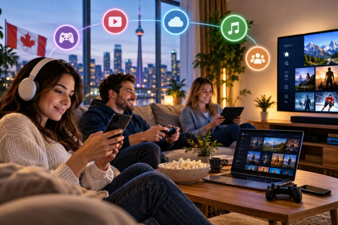 Entertainment habits across Canada have changed significantly as digital technology has become part of daily life Entertainment habits across Canada have changed significantly as digital technology has become part of daily life