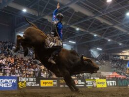 Coy Robbins Breaks Through for First PBR Canada Cup Series Win in Grande Prairie Image by Cory Moore