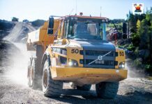 Ontario Says Highway 69 Legislation Could Save Up to Five Years Construction - Volvo truck working on Highway 17 near Rainbow Falls - Image Palmer Creative Group. ©2026