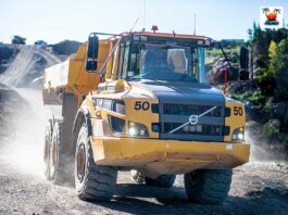 Ontario Says Highway 69 Legislation Could Save Up to Five Years Construction - Volvo truck working on Highway 17 near Rainbow Falls - Image Palmer Creative Group. ©2026