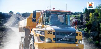 Ontario Says Highway 69 Legislation Could Save Up to Five Years Construction - Volvo truck working on Highway 17 near Rainbow Falls - Image Palmer Creative Group. ©2026