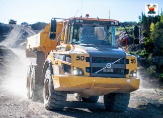 Ontario Says Highway 69 Legislation Could Save Up to Five Years Construction - Volvo truck working on Highway 17 near Rainbow Falls - Image Palmer Creative Group. ©2026