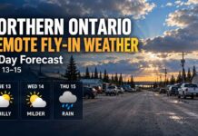 Northern Ontario fly-in communities weather forecast October 13–15, 2026 Weather Update Remote Northern communities